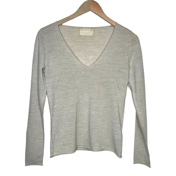 Zadig & Voltaire Women's V-Neck Long-Sleeve wool Pull Over Sweater Size XS - Picture 1 of 13